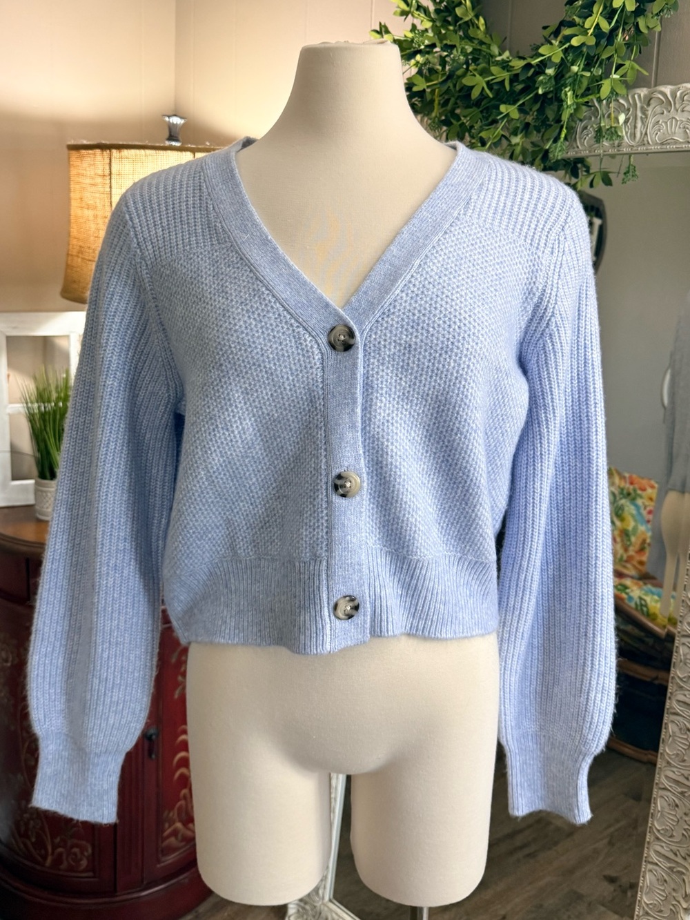 Sincerely Jules • Periwinkle Blue Cropped Super Soft Cardigan